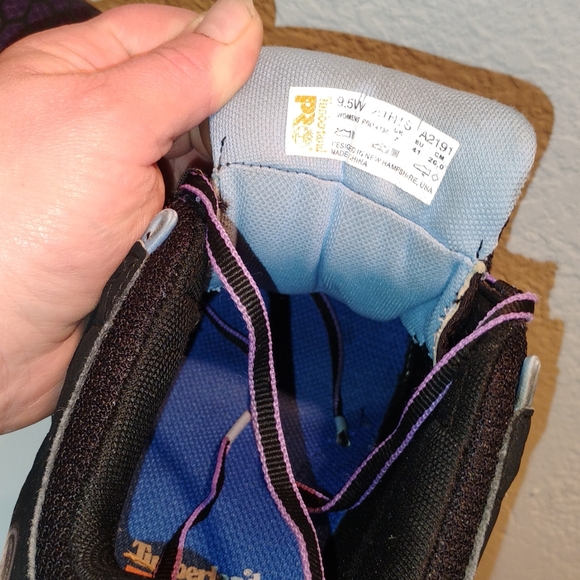 Timberland PRO Black and Blue Work Boots - Picture 4 of 5